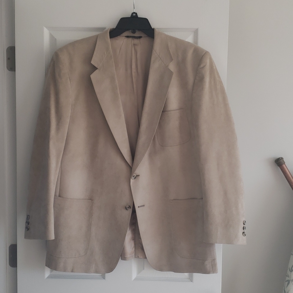 Suede sport coat